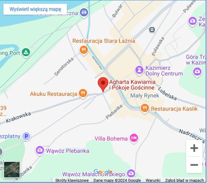 Agharta Panzió Kazimierz Dolny Kültér fotó